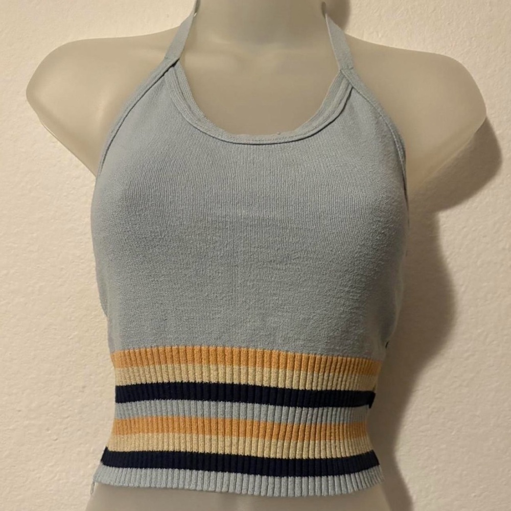 Women’s medium Multi-coloured tie over halter top
